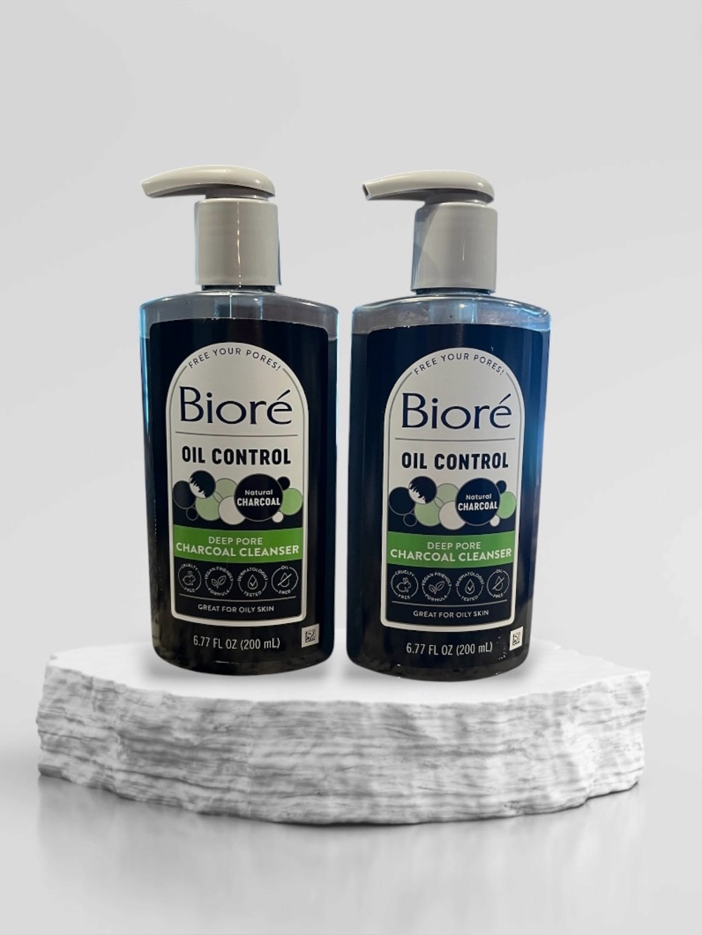 New Biore Deep Pore Charcoal Cleanser Ool Control 2pk